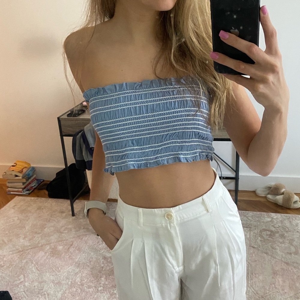 NWOT by the way Bandeau Crop Top